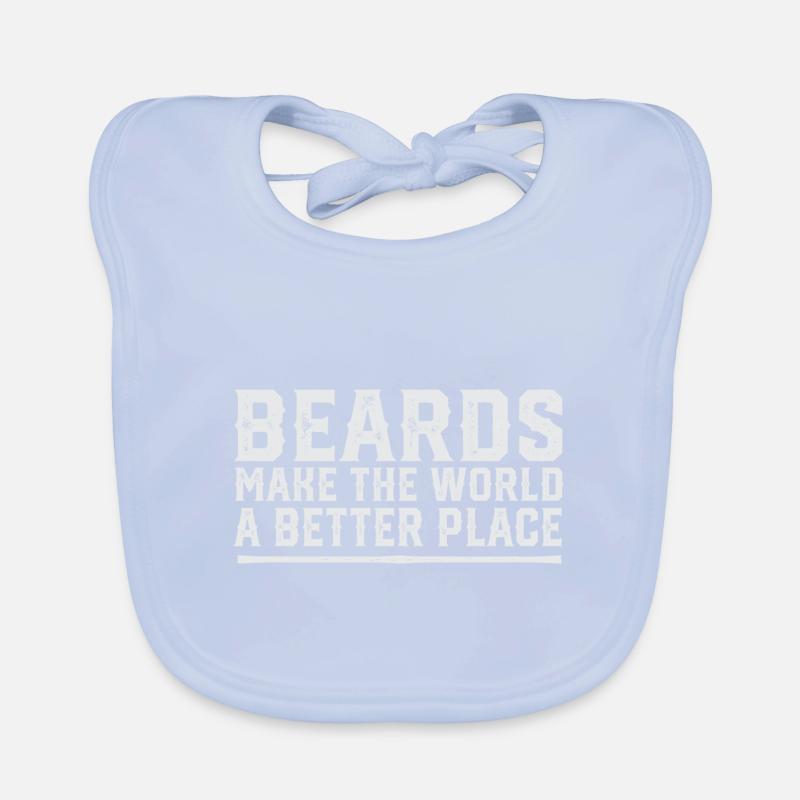 Beards Make The World A Better Place No Shave Baby Bio-Lätzchen
