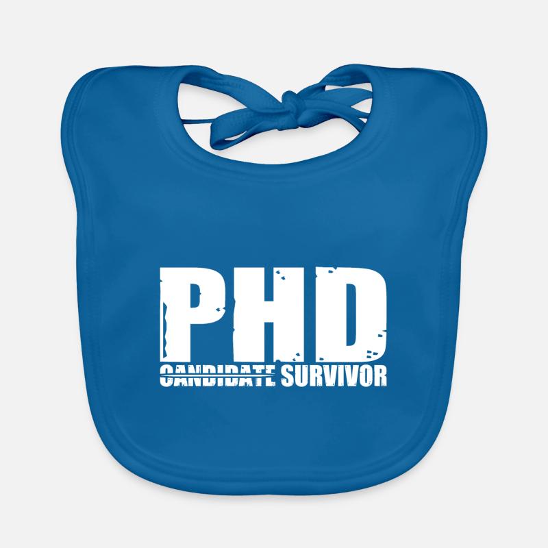 PhD Candidate Survivor 15 Organic Baby Bibs