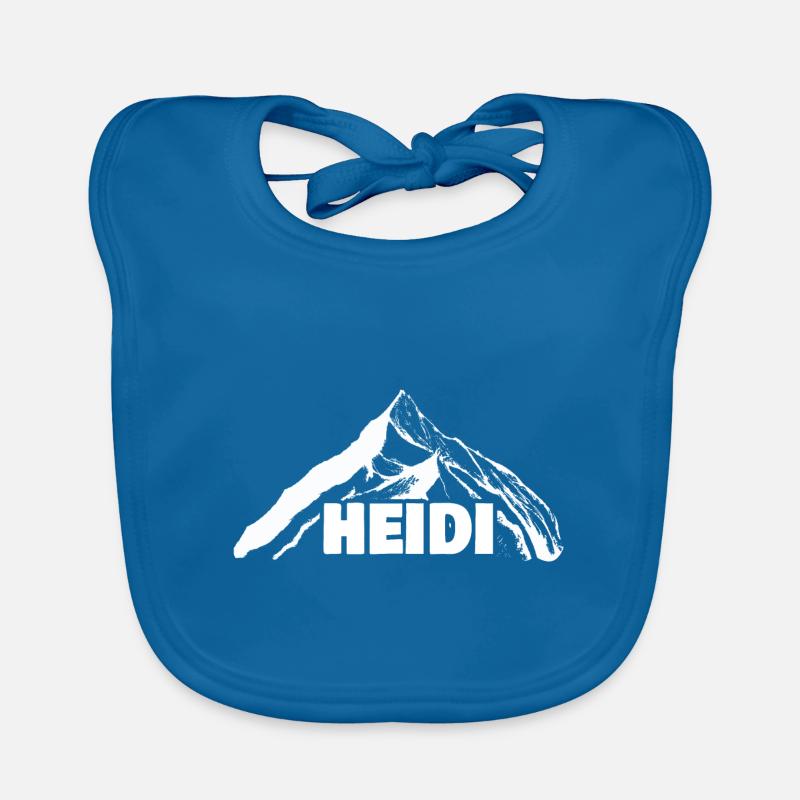 Escalade Heidi - Bavoir bio Bébé - bleu paon