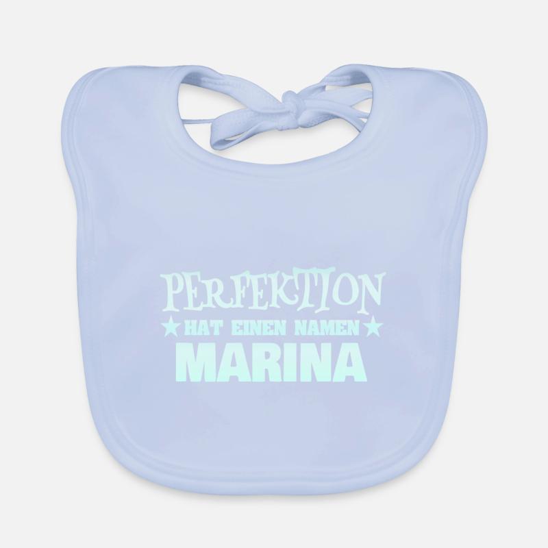Marina as a woman's name Organic Baby Bibs