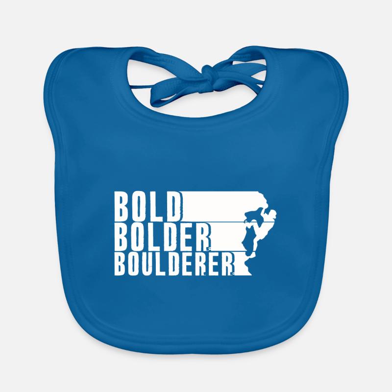 Bold Bolder Boulderer Bloc Bloc Bavoir bio Bébé