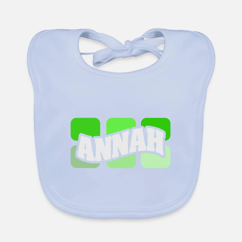 Name Annah Organic Baby Bibs