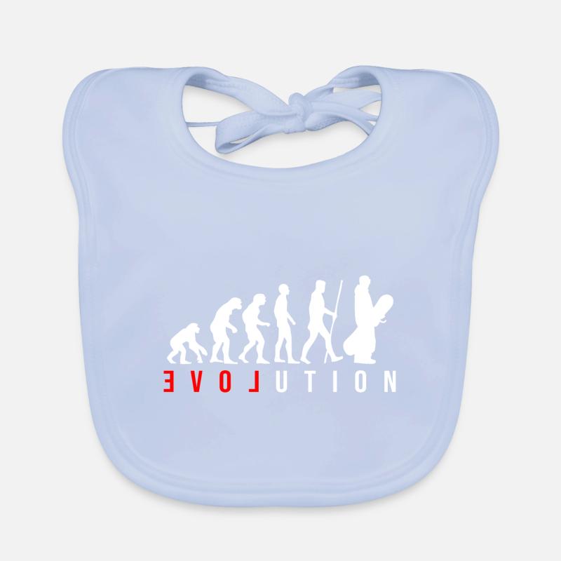 Snowboard Evolution Organic Baby Bibs
