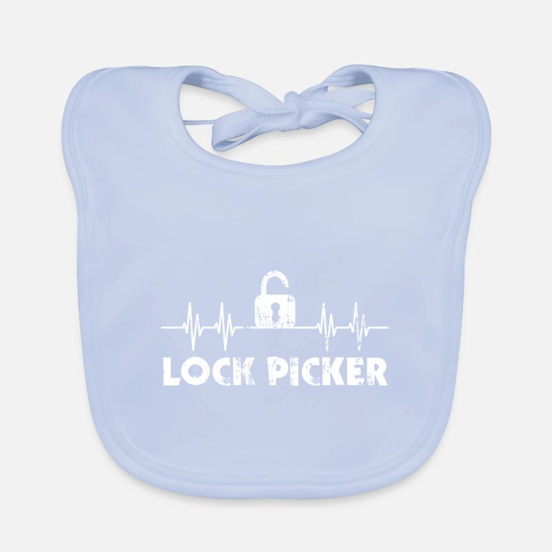Lock Picker Lockpicking Organic Baby Bibs