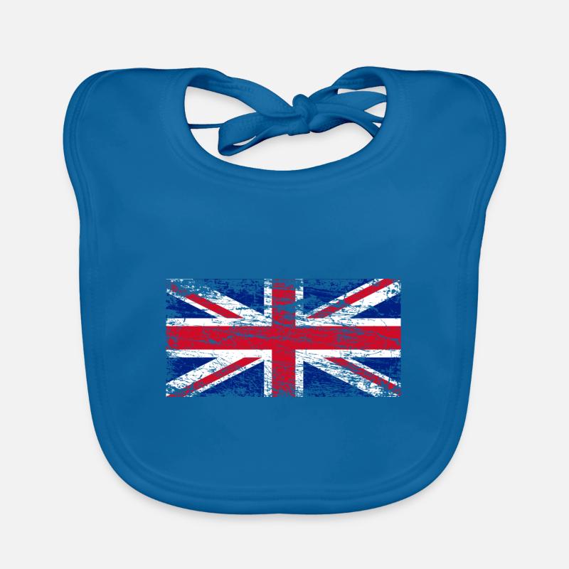 Drapeau du Royaume-Uni Bavoir bio Bébé