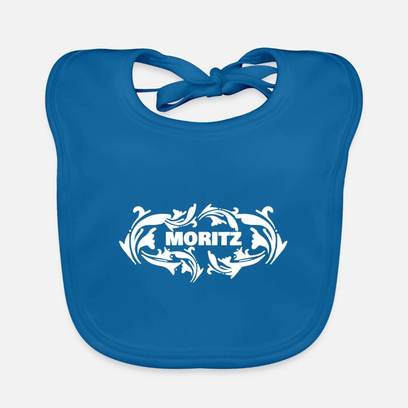 First name Moritz Organic Baby Bibs