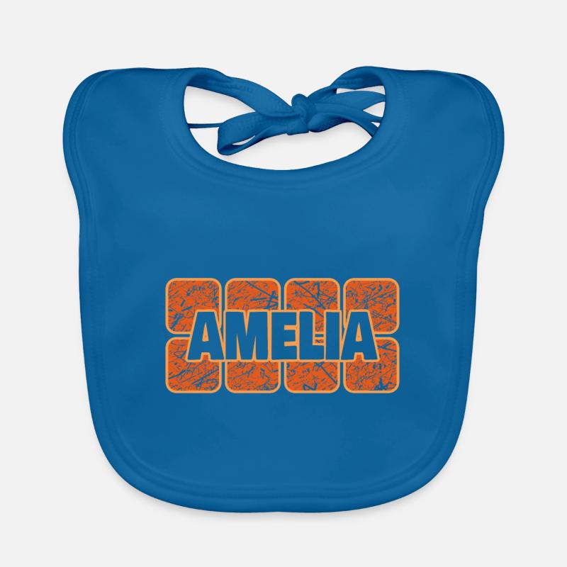 Amelia comme prénom Bavoir bio Bébé