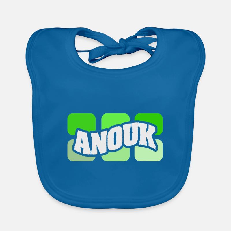 Anouk comme nom Bavoir bio Bébé