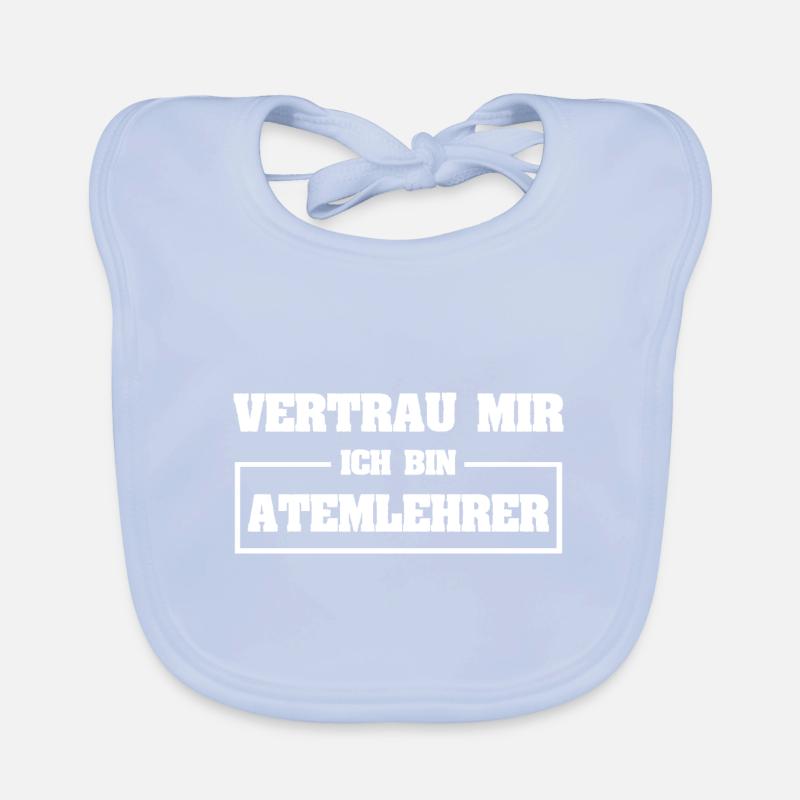 Breathing Instructor as Funny Organic Baby Bibs