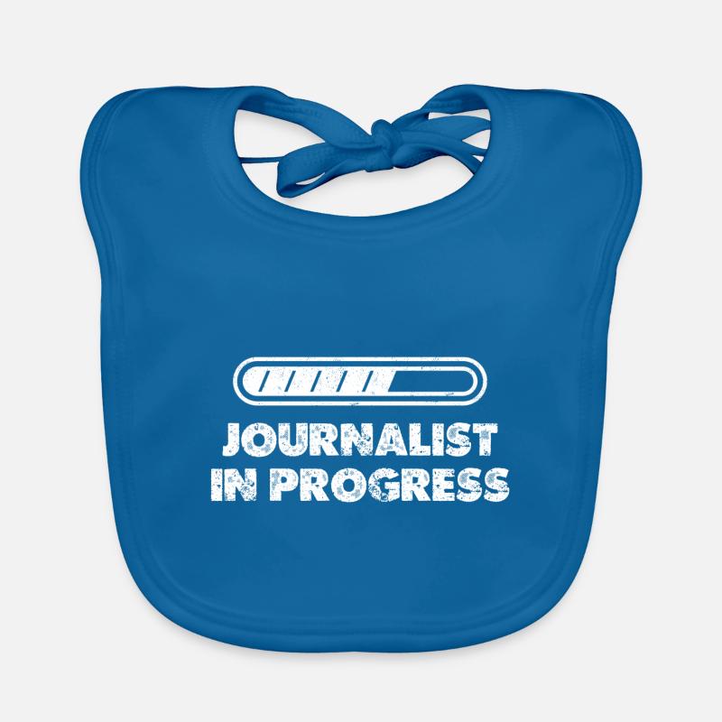 Journaliste en travail Écrivain Journalisme-L Bavoir bio Bébé