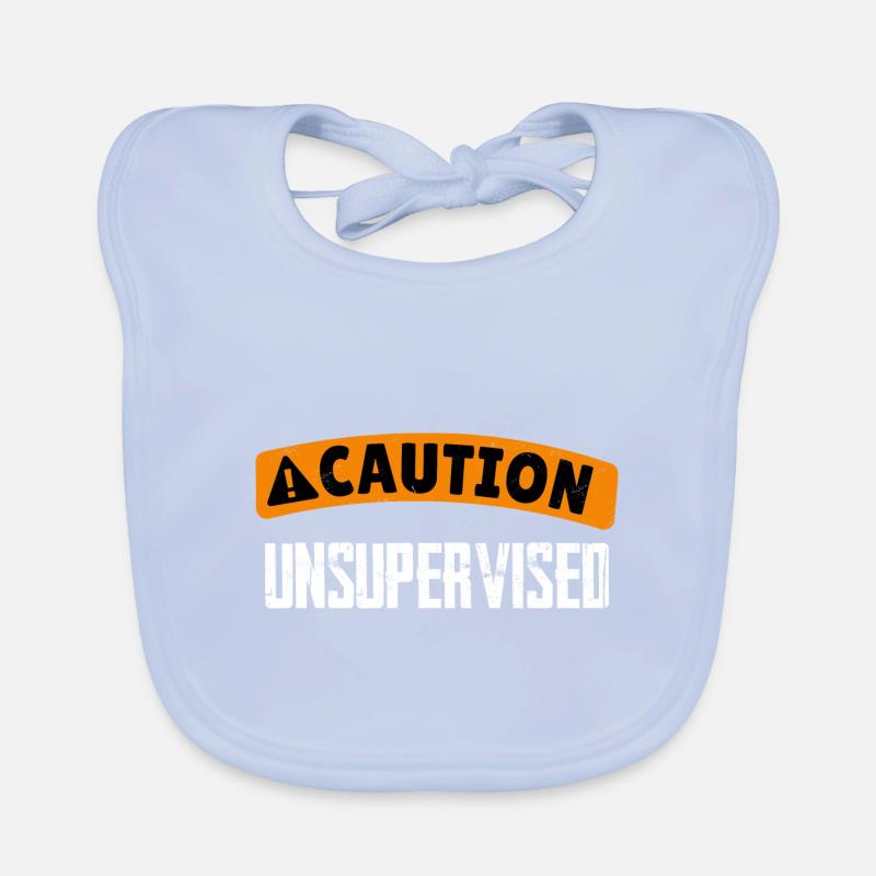 Caution Unsupervised 4 Baby Bio-Lätzchen