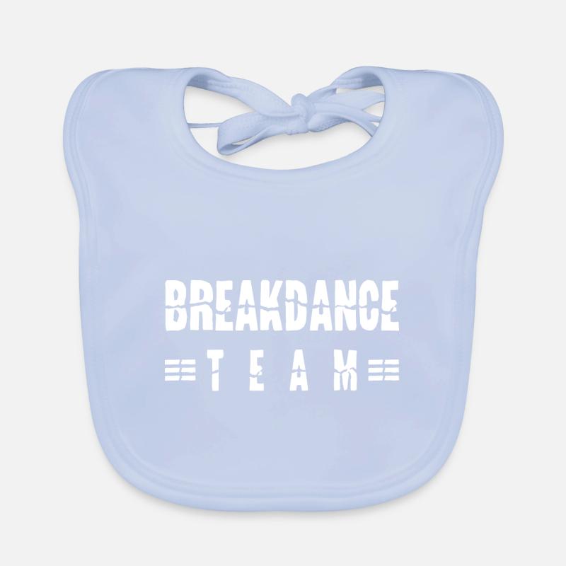 Breakdance Team Baby Bio-Lätzchen