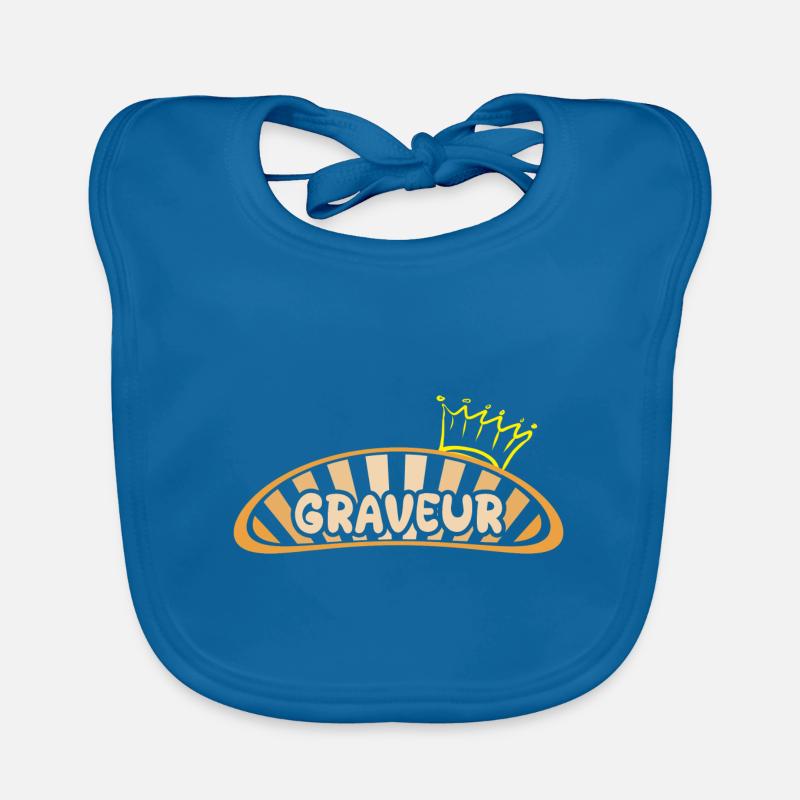 Gift for Engraver Organic Baby Bibs
