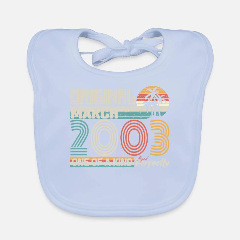 März 2003 Geburtstag März 2003 Geschenk Baby Bio-Lätzchen