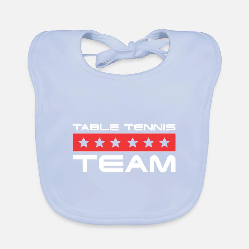 Équipe de tennis de table Bavoir bio Bébé