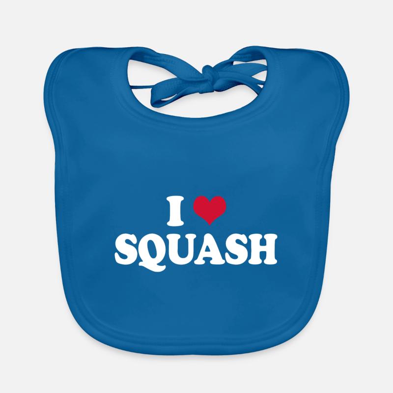 I Love Squash Organic Baby Bibs