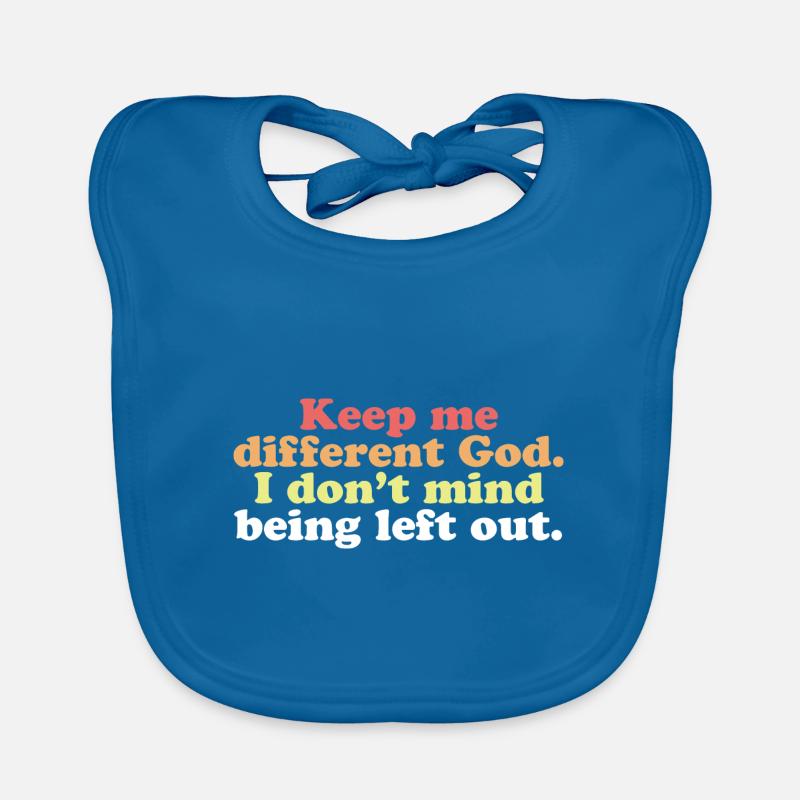 Religious Quote Keep Me Different God Christian Organic Baby Bibs