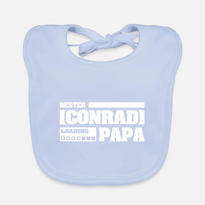 First name Conrad Organic Baby Bibs