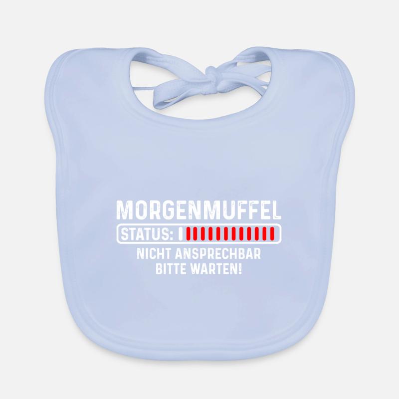 Morgenmuffel - Status Baby Bio-Lätzchen