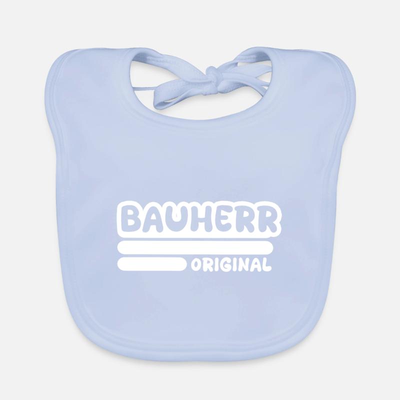 Beruf Bauherr Baby Bio-Lätzchen