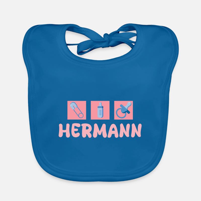 Hermann als Schnuller Baby Bio-Lätzchen