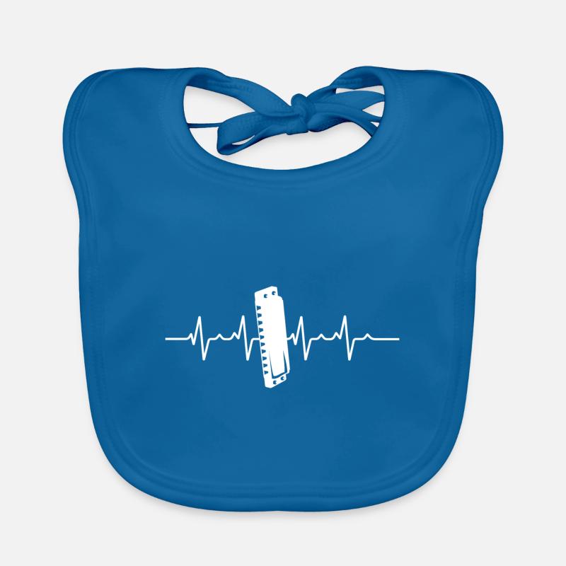 Heartbeat Harmonica Organic Baby Bibs