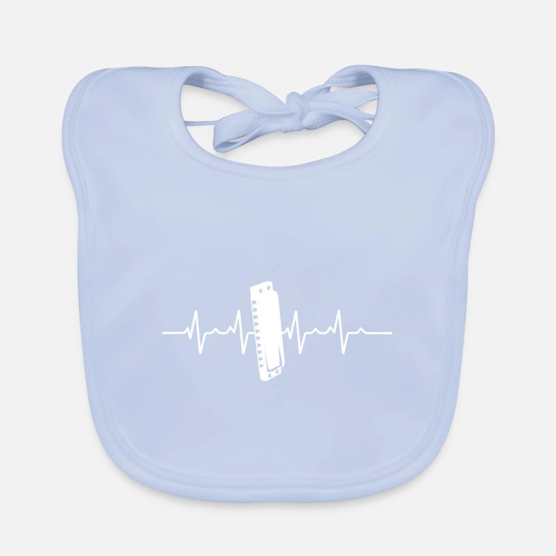 Heartbeat Harmonica Baby Bio-Lätzchen