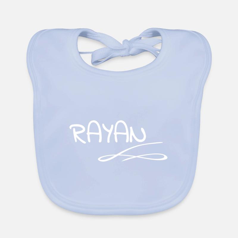 First name Rayan Organic Baby Bibs