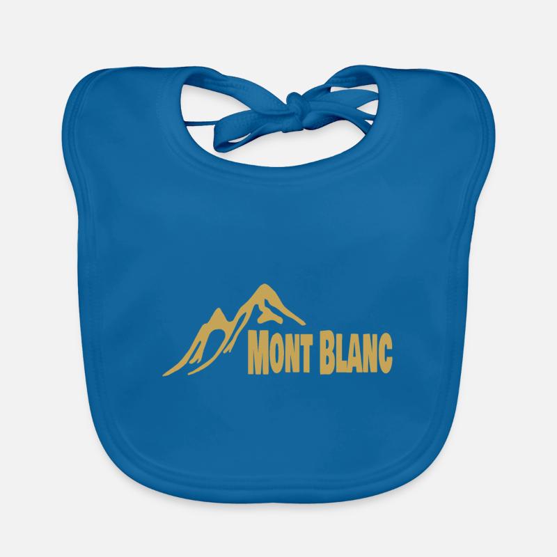 Mont Blanc massif Organic Baby Bibs