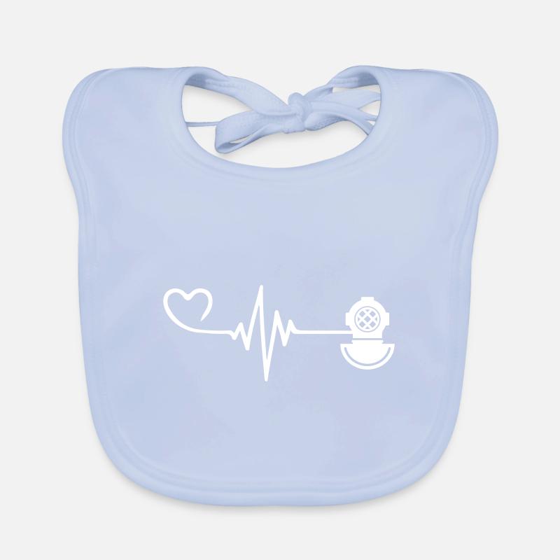Apnée Plongée Pulse Heart Bavoir bio Bébé