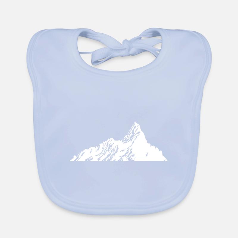 Berg Silhouette Symbol Mountains Baby Bio-Lätzchen