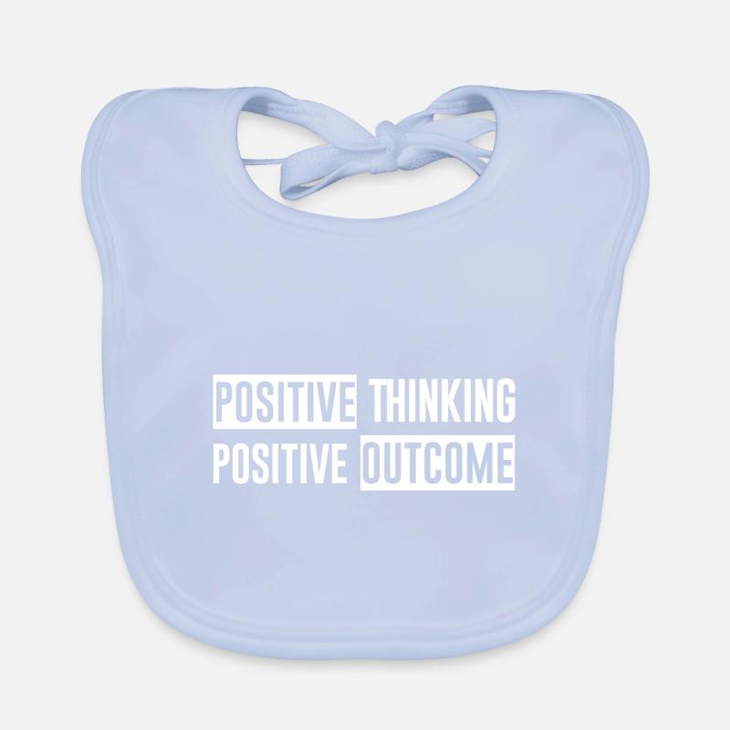 Pensée positive Résultat positif Bavoir bio Bébé