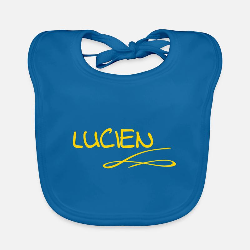 First name Lucien Organic Baby Bibs