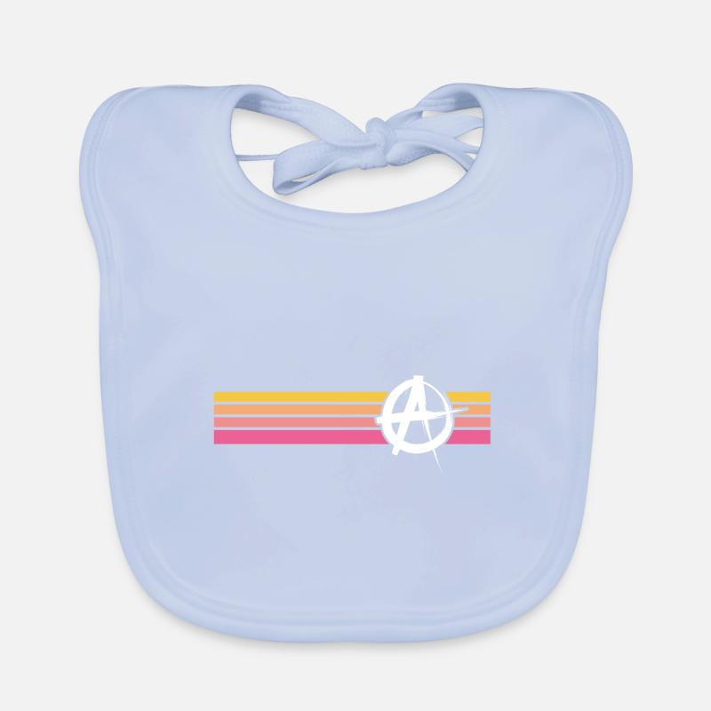 Anarchistisch Anarchisme Anarchy Stripe Symbool Bio-slabbetje voor baby's