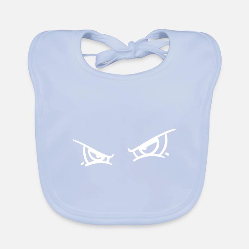 Grimmige Vector Monster Augen Baby Bio-Lätzchen