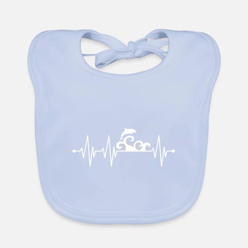 Ocean Wave Geschenkidee Strand Baby Bio-Lätzchen