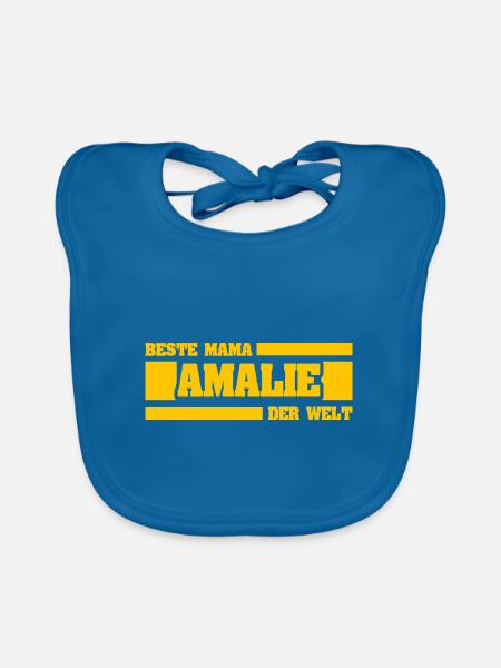 Mama Amalie - Baby Bio-Lätzchen - Pfauenblau