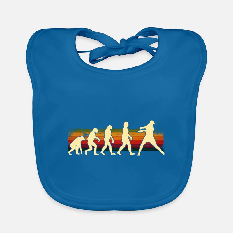 Disc Golf Disc Golfer Evolution Sport Bavoir bio Bébé