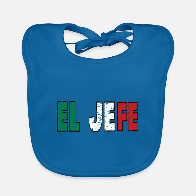 El Jefe Unique Bold Statement Piece Baby Bio-Lätzchen