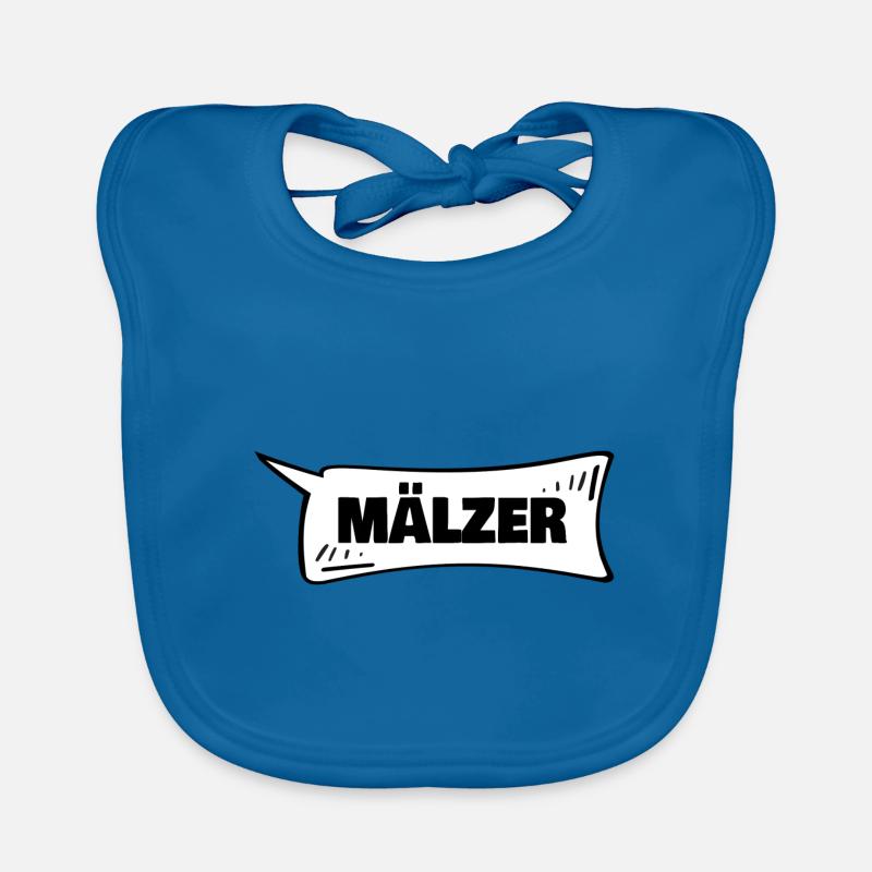 Mälzer as a speech bubble Organic Baby Bibs
