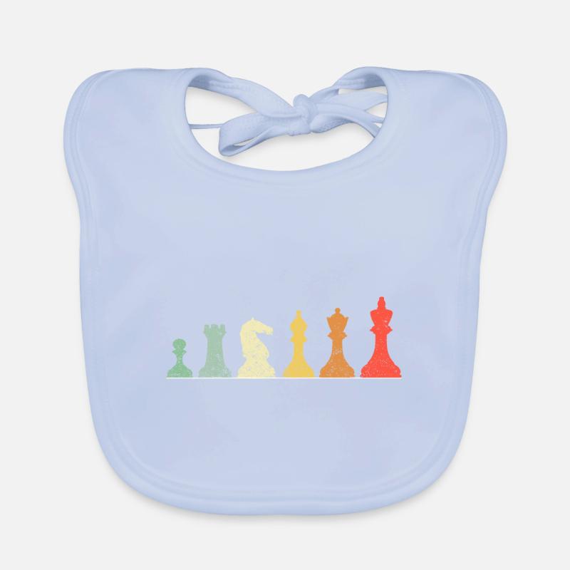 Cadeau d’échecs de cru de Checkmate pour le joueur d’échecs Bavoir bio Bébé