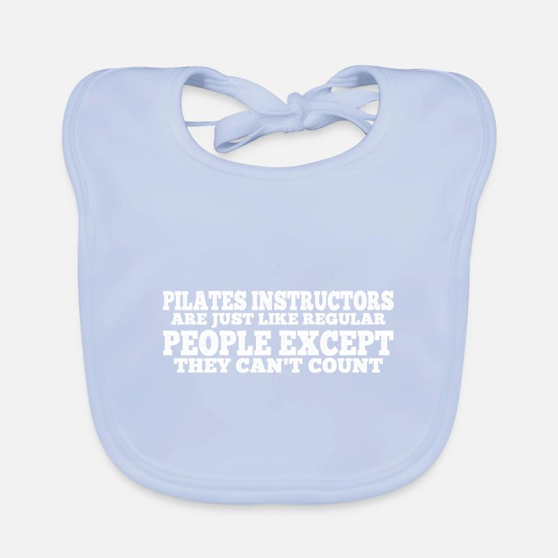 Pilates Instructors Can't Count 4 Organic Baby Bibs