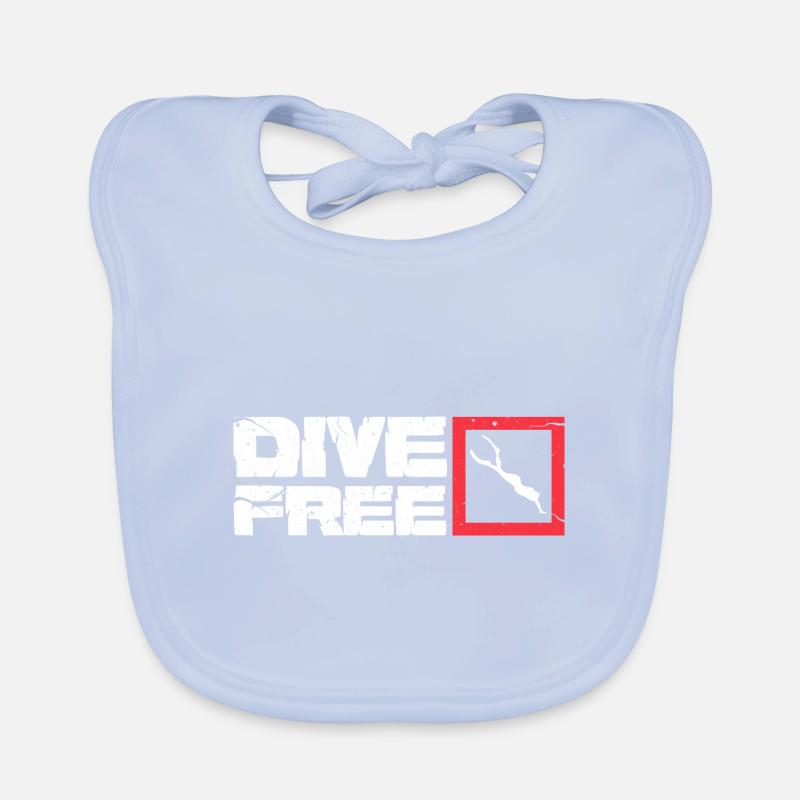 Dive Free - Funny Ocean Diving Expert Apnée Bavoir bio Bébé