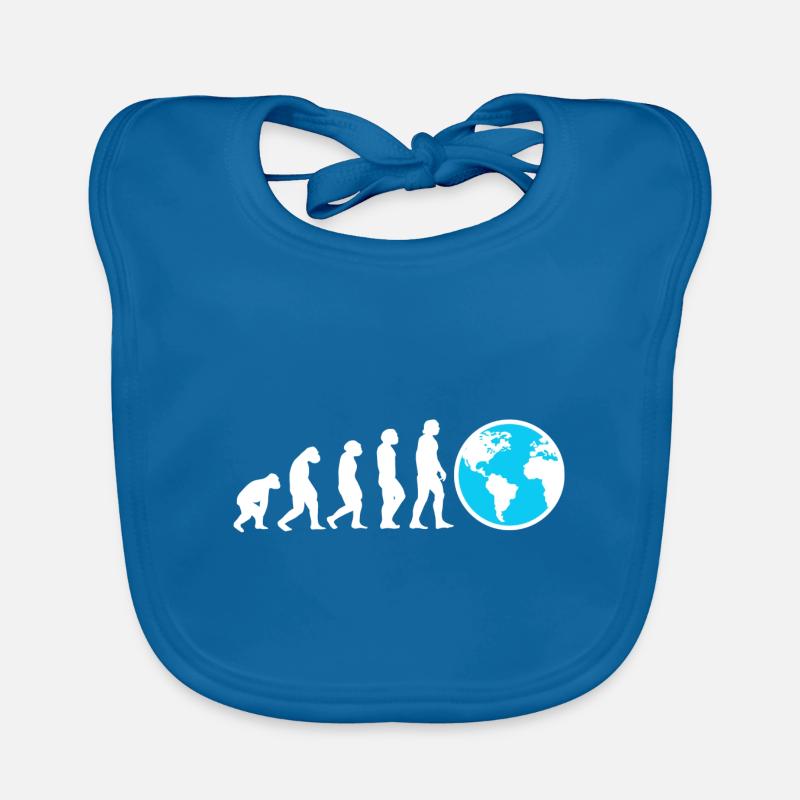 Evolution Geografielehrer Baby Bio-Lätzchen
