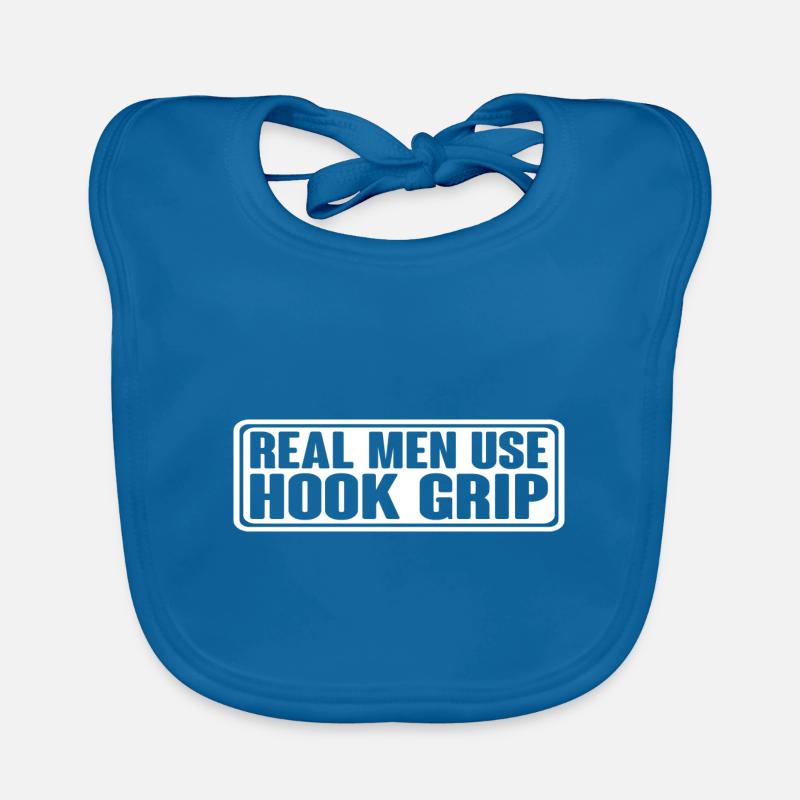 Les vrais hommes utilisent Hook Grip 4 Bavoir bio Bébé