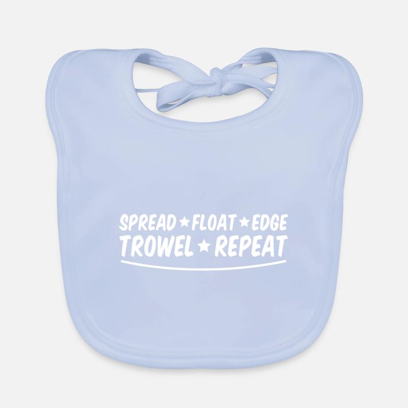 Spread Float Edge Trowel Repeat 2 Organic Baby Bibs