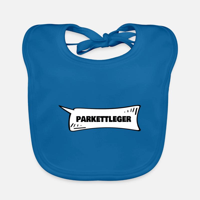 Speech bubble parquet layer Organic Baby Bibs