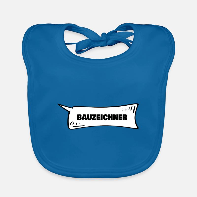 Speech Bubble Draughtsman Organic Baby Bibs