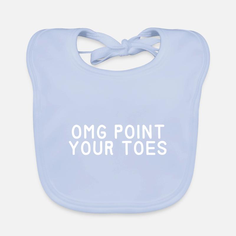 Omg pointez vos orteils 6 Bavoir bio Bébé
