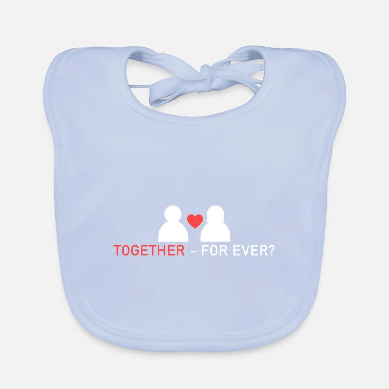together - forever? Organic Baby Bibs